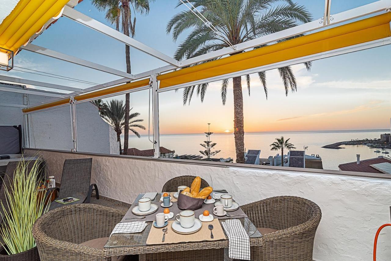 Mogan Luxury Apartment, Sea Views, Jacuzzi And Sauna. Extérieur photo